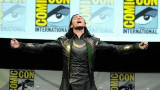 Tom Hiddleston at San Diego Comic-Con panel for Thor: The Dark World 